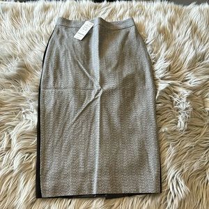 Bebe contrast back panel midi skirt